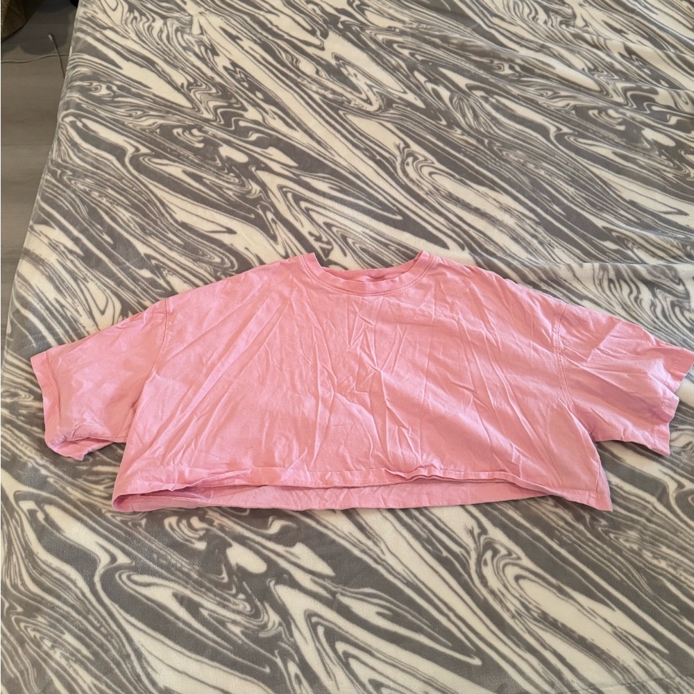 H&M CROPPED BOXY T-SHIRT